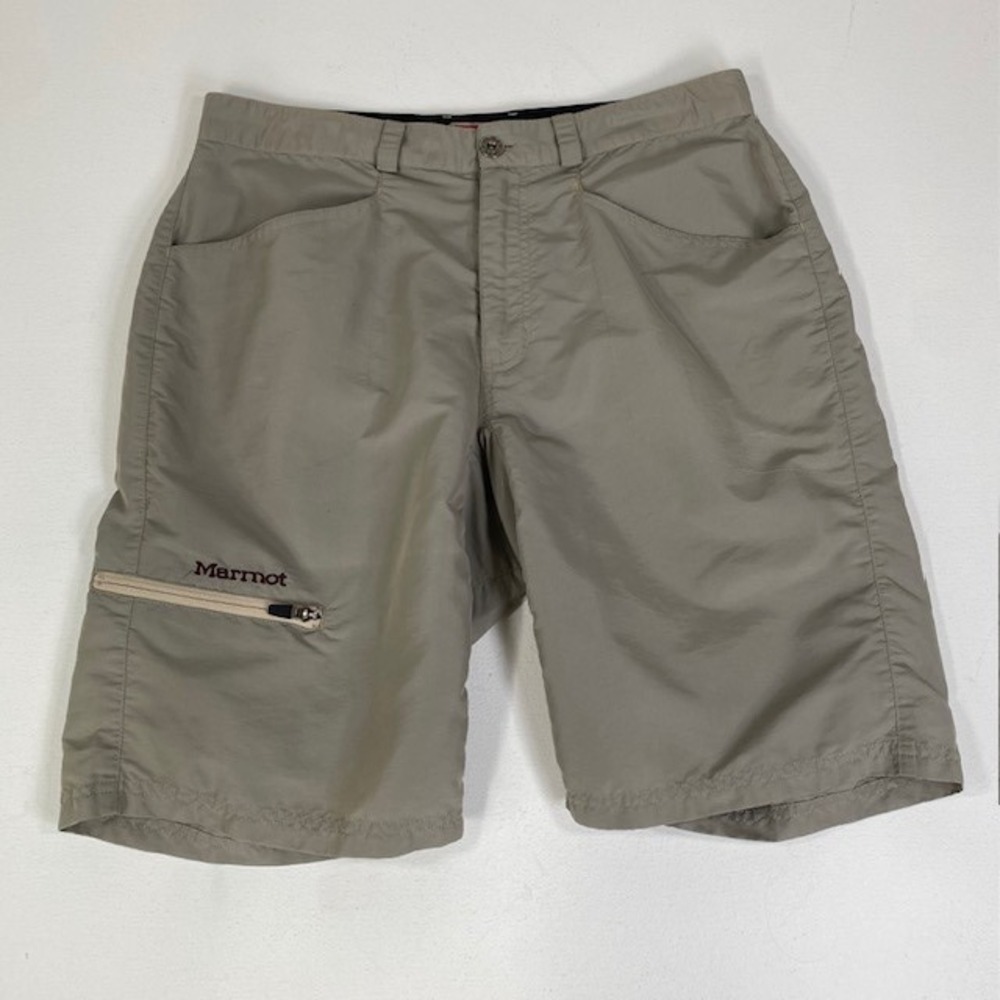 Marmot Hiking Shorts Lightweight Outdoor Shorts‎ Khaki Size 32